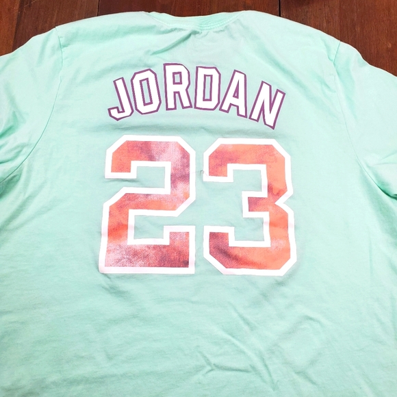 Jordan Other - Air Jordan Michael Jordan Jumpman Logo Double Sided T Shirt Jersey Mens XL Green